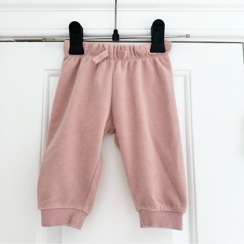 Baby Pink Fleece Jogger Set - Picture 4 of 5